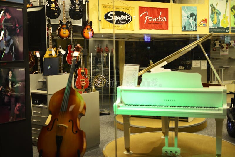 Musical Instrument Shop in Tel Aviv, Israel Editorial Photography