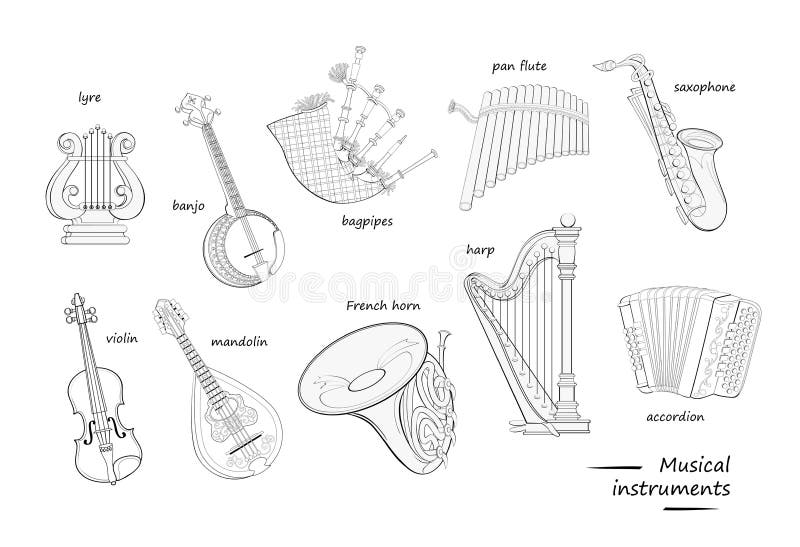 Draw me musical instruments - Petit Fernand UK
