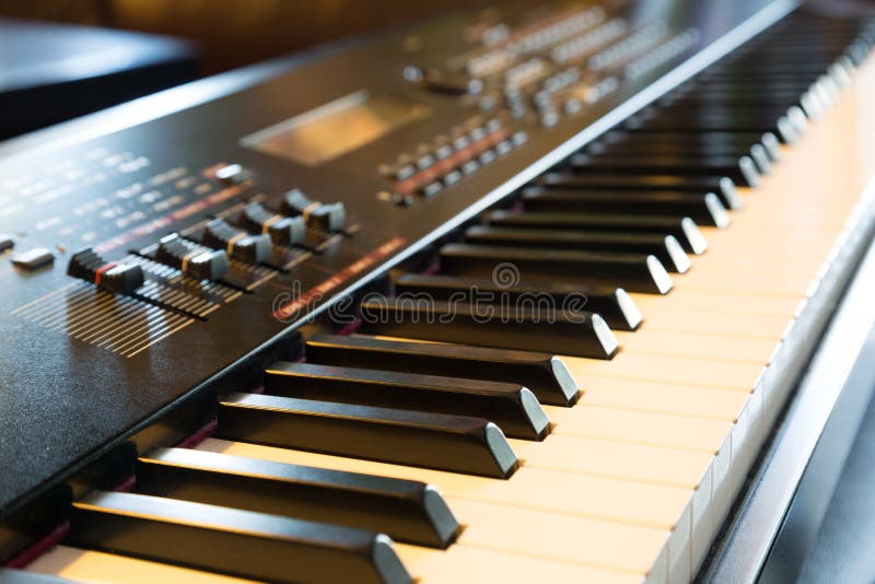 Musical Keyboard Synthesizer Stock Image Image of sound, professional