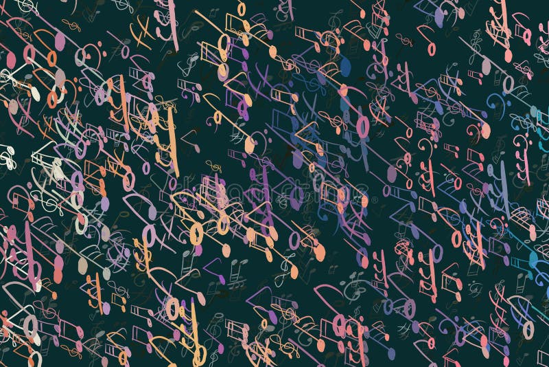 Musical Note Background Tone Chromatic Scale, for Graphic Design