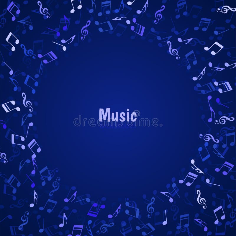 Musical Note Icons Vector Wallpaper Stock Vector - Illustration of