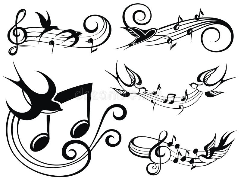 Silhouette Design Store musical note heartbeat  Music tattoos Music notes  art Music drawings
