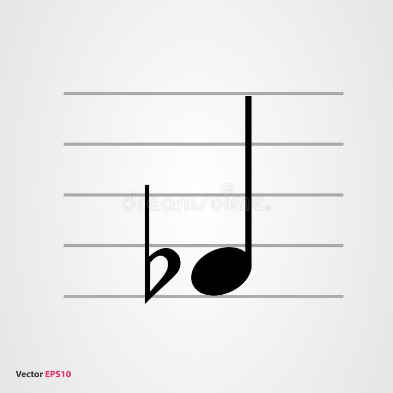 flat note symbol flat note symbol