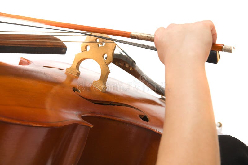 Musician with cello