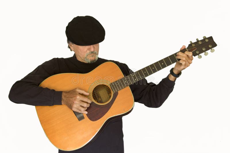 Musician playing guitar