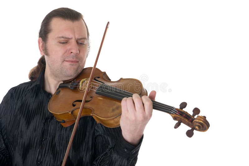Musician playing a viola stock photo. Image of white 13893562