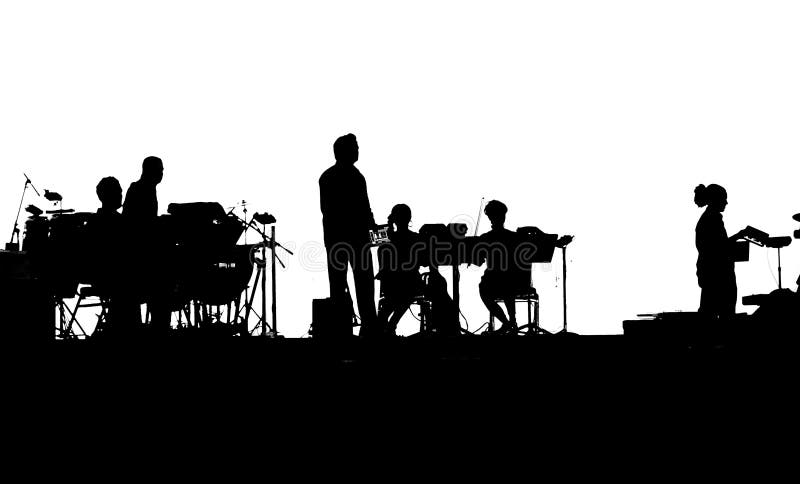 Musicians of rock band playing on iPads royalty free stock photos Musicians of rock band playing on iPads royalty free stock photos
