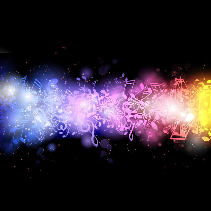 Musicnotes coloré illustration de vecteur Musicnotes coloré illustration de vecteur