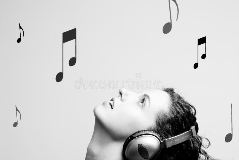 Musikregnen lizenzfreie stockfotos Musikregnen lizenzfreie stockfotos