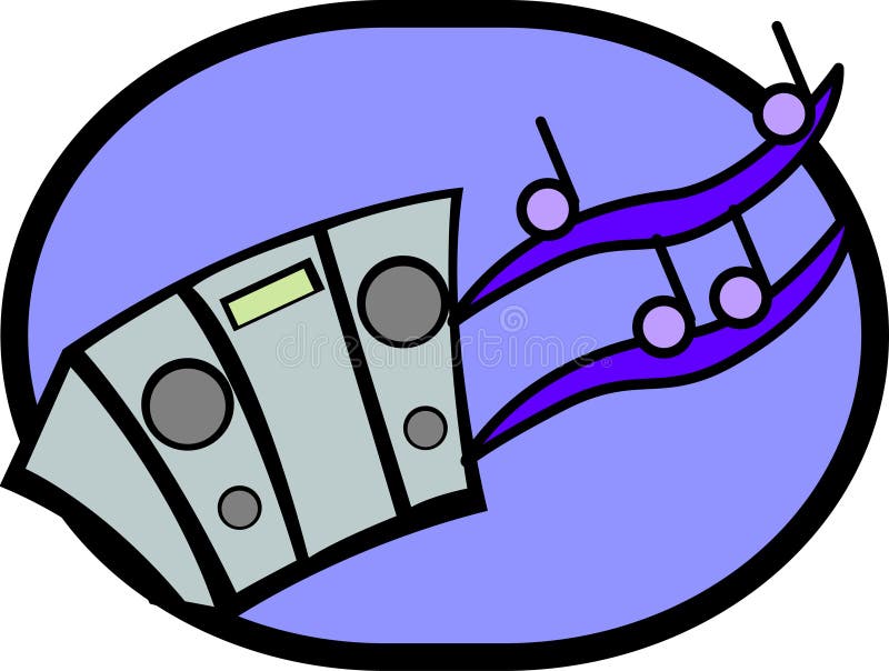 Vektorillustration eines Musikplayers lizenzfreie abbildung