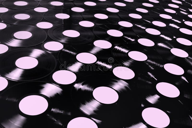 Musique - collection de disques vinyle image stock Musique - collection de disques vinyle image stock