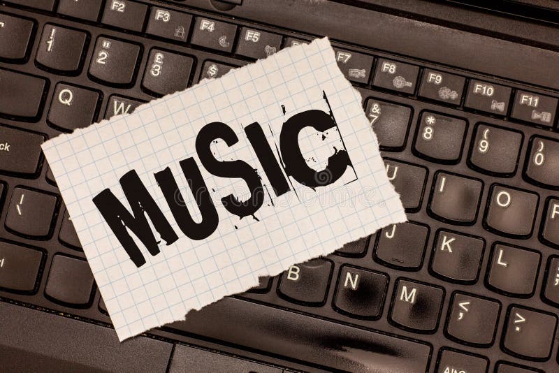 Musique des textes d'écriture de Word Concept d'affaires pour les bruits vocaux ou instrumentaux d'une telle manière de produire images stock Musique des textes d'écriture de Word Concept d'affaires pour les bruits vocaux ou instrumentaux d'une telle manière de produire images stock