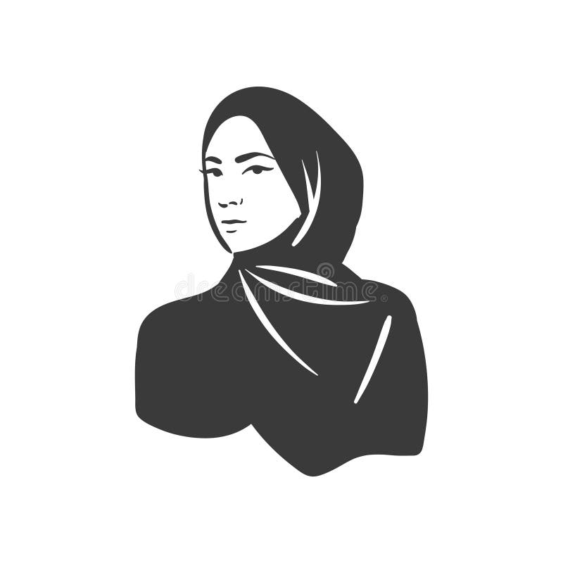 Portrait Happy Arabic Muslim Woman Stock Illustrations – 1,621 Portrait ...