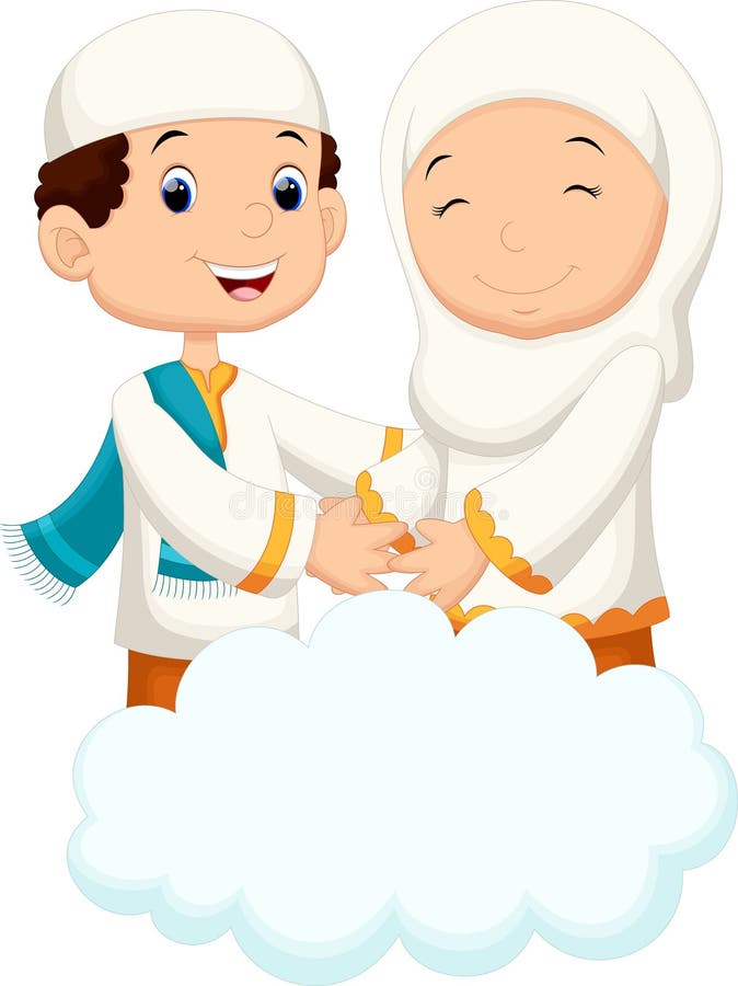 Muslim cartoon vector illustration