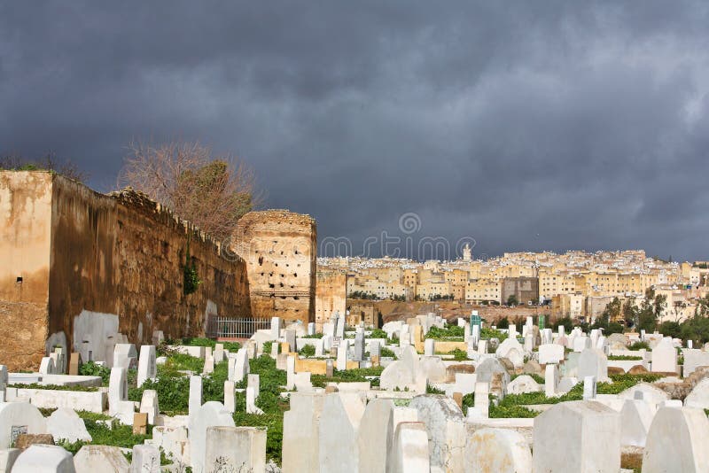 Muslim cemetery. Fes, Morocco