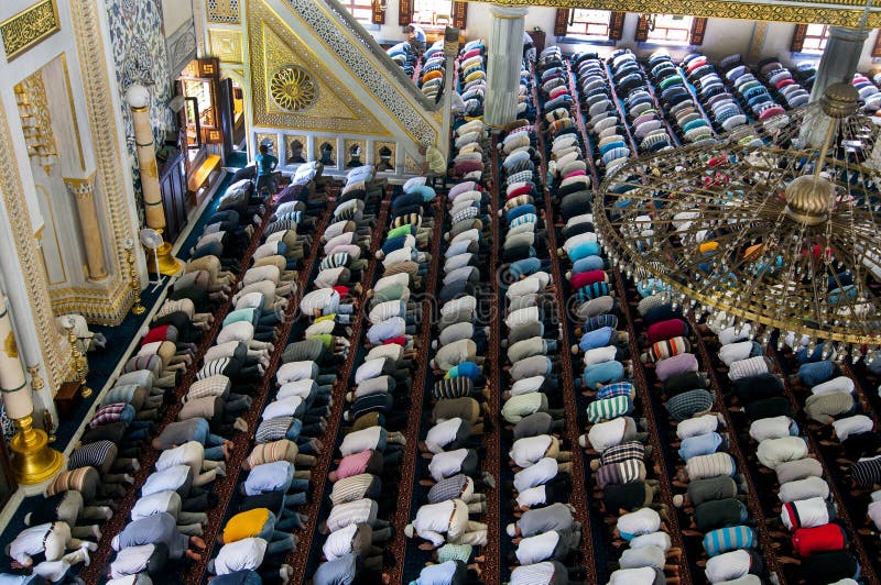 Muslim Friday prayer Tunahan mosque Turkey