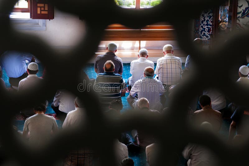 Muslim Friday prayer Tunahan mosque Turkey