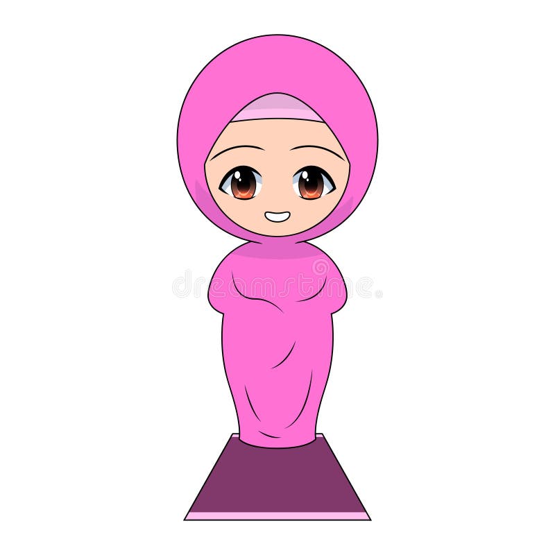 Muslim Girl Cartoon Prayer. daily Fun Activities Stock Vector -  Illustration of colorful, islam: 180840421