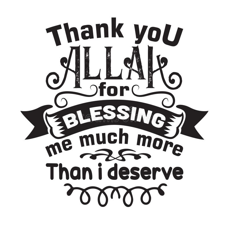Allah thank you