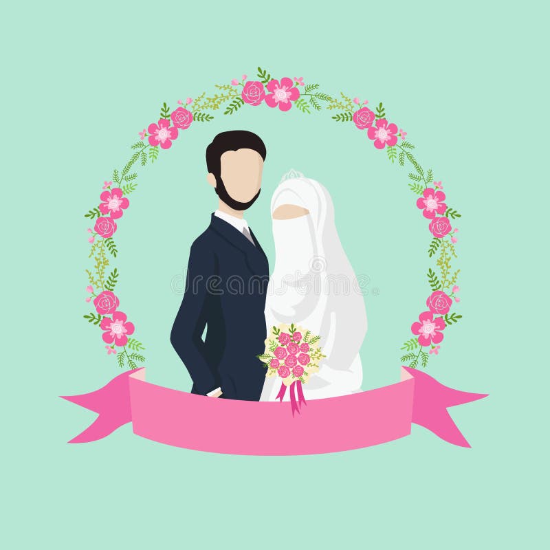 Một bức ảnh vẽ minh họa độc đáo về cặp đôi cưới Hồi giáo với một chiếc nhãn vải và những bông hoa tinh tế. Hãy cùng khám phá tình yêu và sự đồng hành trọn đời trong lễ cưới Hồi giáo qua bức vẽ đầy tâm huyết này.