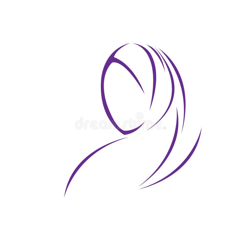 Muslimah hijab logo szablonu wektorowy ilustracyjny projekt ilustracji Muslimah hijab logo szablonu wektorowy ilustracyjny projekt ilustracji