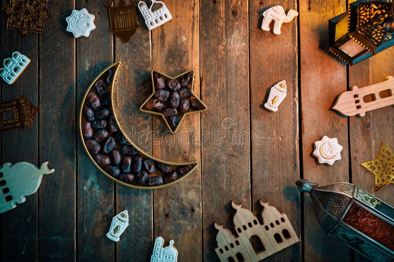 Muslimsk helig månad Ramadan Kareem royaltyfri bild