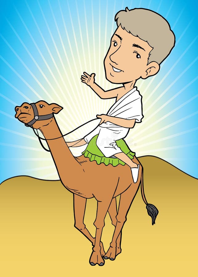 Muslimska män som rider en kamel royaltyfri illustrationer Muslimska män som rider en kamel royaltyfri illustrationer