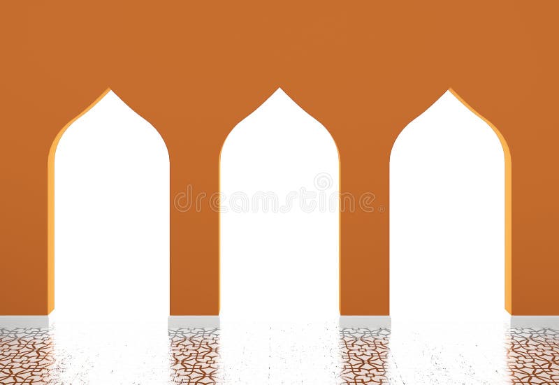 Muslimska stilbågar, islamisk arkitektur royaltyfri illustrationer Muslimska stilbågar, islamisk arkitektur royaltyfri illustrationer