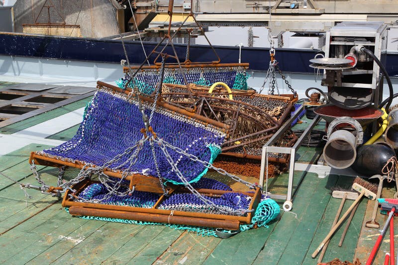 Mussel Fishing Gear on the Deck Stock Image Image of seafood, boat