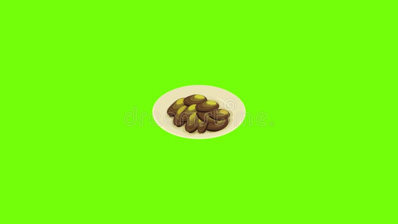 Mussels icon animation stock illustration
