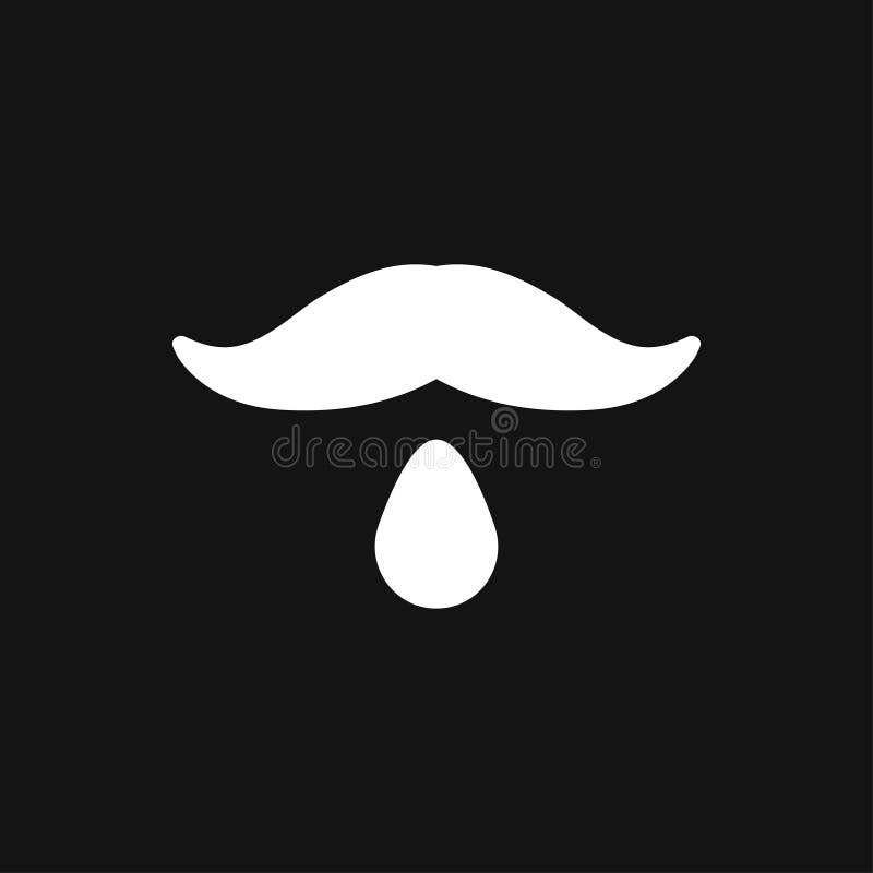 Mustache Icon Logo, Illustration, Vector Sign Symbol for Design Stock Illustration