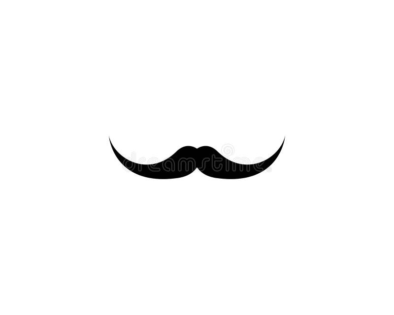Mustache logo template stock vector. Illustration of white 148114063