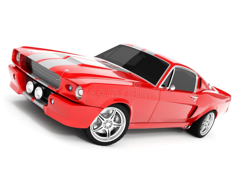 Mustang GT500 de Shelby ilustração royalty free Mustang GT500 de Shelby ilustração royalty free