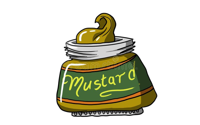 MUSTARD BOTTLE, Illustration Stock Illustration Illustration of