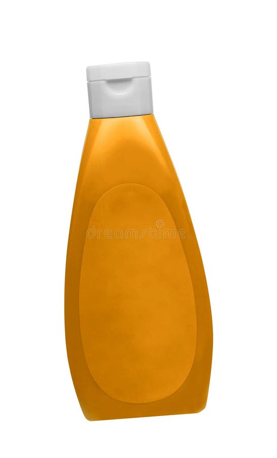 Mustard Bottle Isolated on a White Background Stock Photo Image of