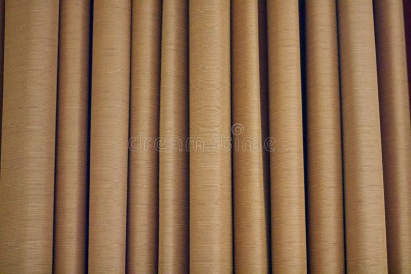 Mustard Coloured Fabric Curtains with Space for Copy or Text Stock Image Image of conceptual