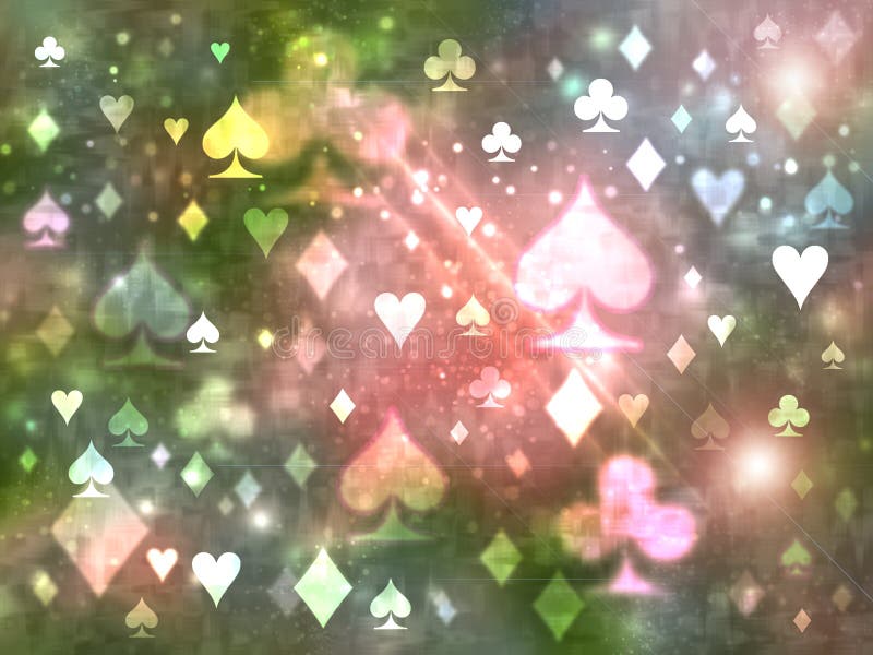 Muster von Symbolen von Spielkarten vektor abbildung