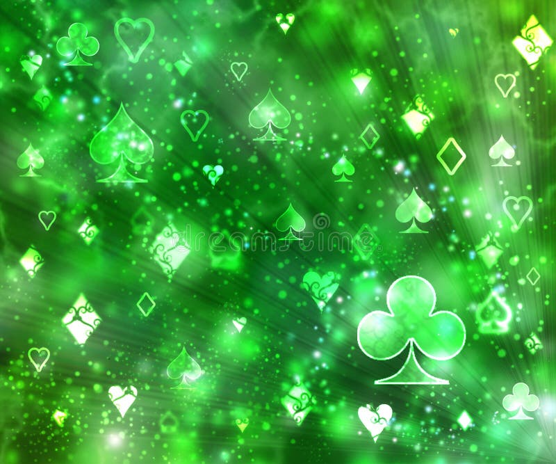 Muster von Symbolen von Spielkarten lizenzfreie abbildung