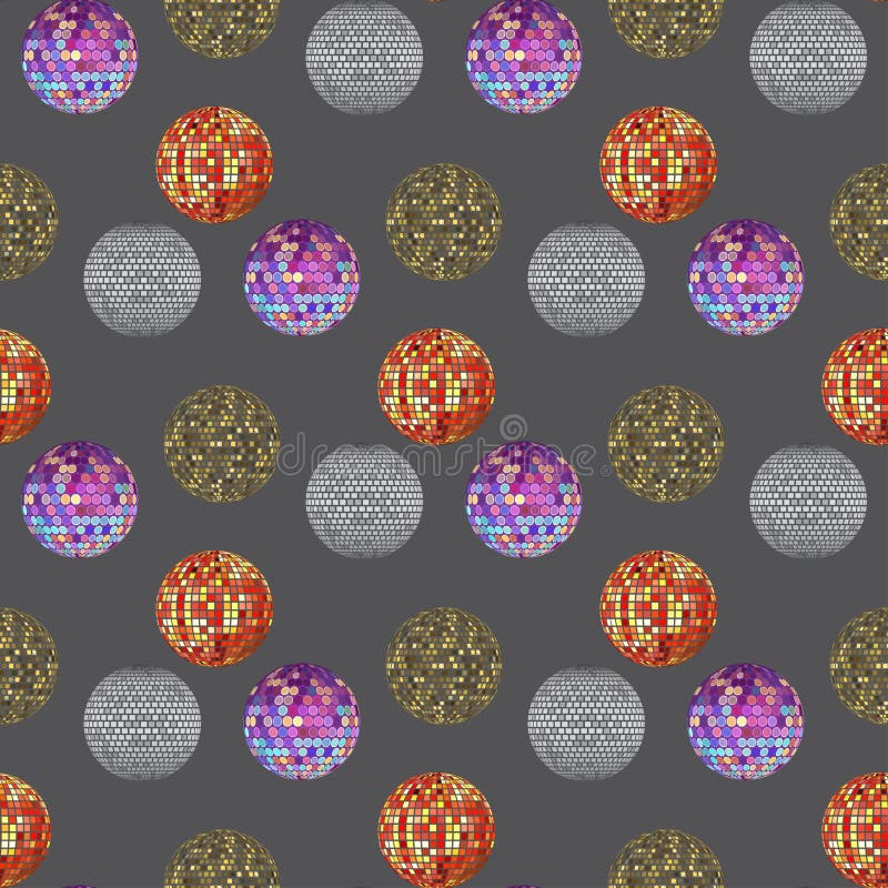 Musterhintergrund-Vektorillustration der Discoballdiskothekmusikparteinachtklubtanzausrüstung nahtlose lizenzfreie abbildung Musterhintergrund-Vektorillustration der Discoballdiskothekmusikparteinachtklubtanzausrüstung nahtlose lizenzfreie abbildung
