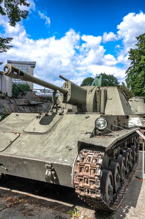 Canon automoteur SU-76M images libres de droits