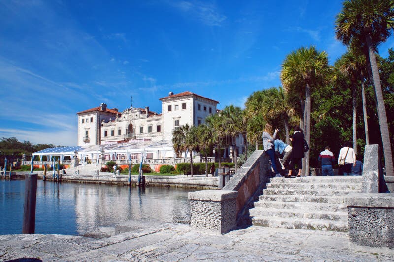 Musée de Vizcaya de villa photographie stock Musée de Vizcaya de villa photographie stock