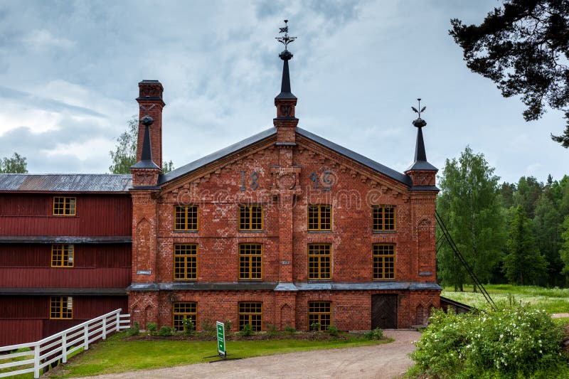 Musée Werla (Verla) de moulin à papier finland images libres de droits Musée Werla (Verla) de moulin à papier finland images libres de droits