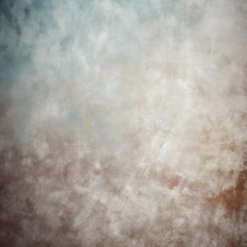 Muted Abstract Texture Background in Pale Blue and Brown Tones, AI