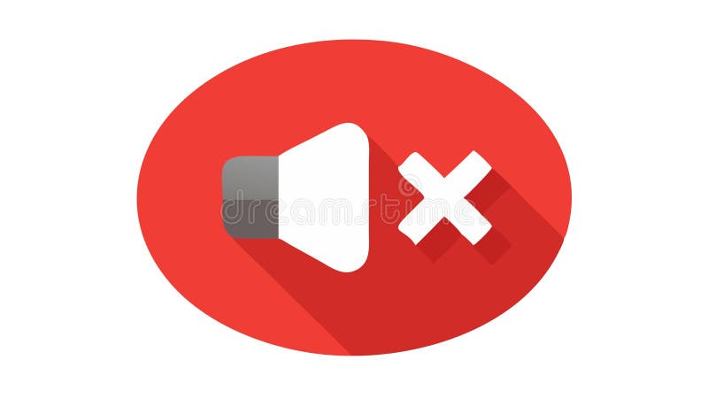 Muted Speaker Icon for Audio Off Sound Control Features, vector design Generative AI royalty free illustration