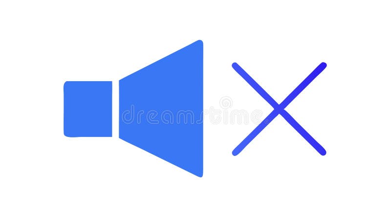 Muted Speaker Icon, No Sound and Audio Off Indicator, vector design Generative AI royalty free illustration