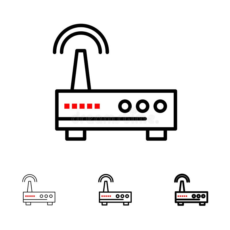 Mutige und dünne schwarze Linie Ikonensatz des Gerätes, Wifi, des Signals, der Ausbildung lizenzfreie abbildung Mutige und dünne schwarze Linie Ikonensatz des Gerätes, Wifi, des Signals, der Ausbildung lizenzfreie abbildung