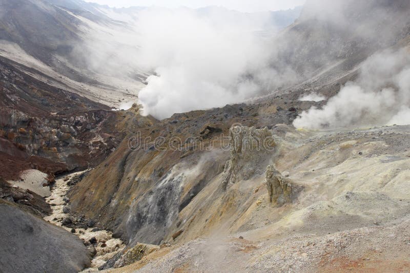 Mutnovskaya volcano. Kamchatka.