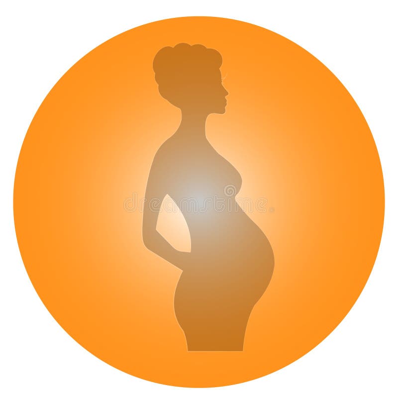Mutterschaftsikonen-Vektorillustration stock abbildung