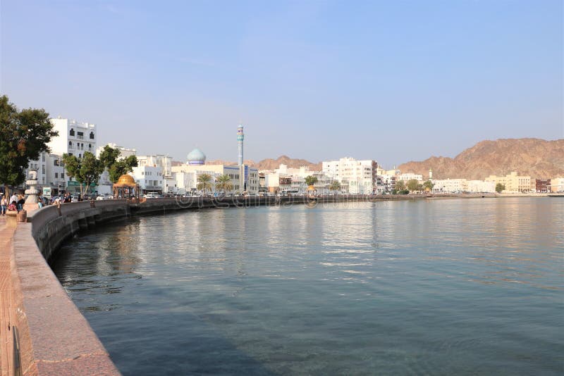 Muttrah Corniche in Muscat, Oman arkivfoton Muttrah Corniche in Muscat, Oman arkivfoton