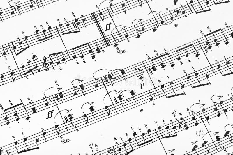 Muziekblad royalty-vrije stock afbeeldingen Muziekblad royalty-vrije stock afbeeldingen